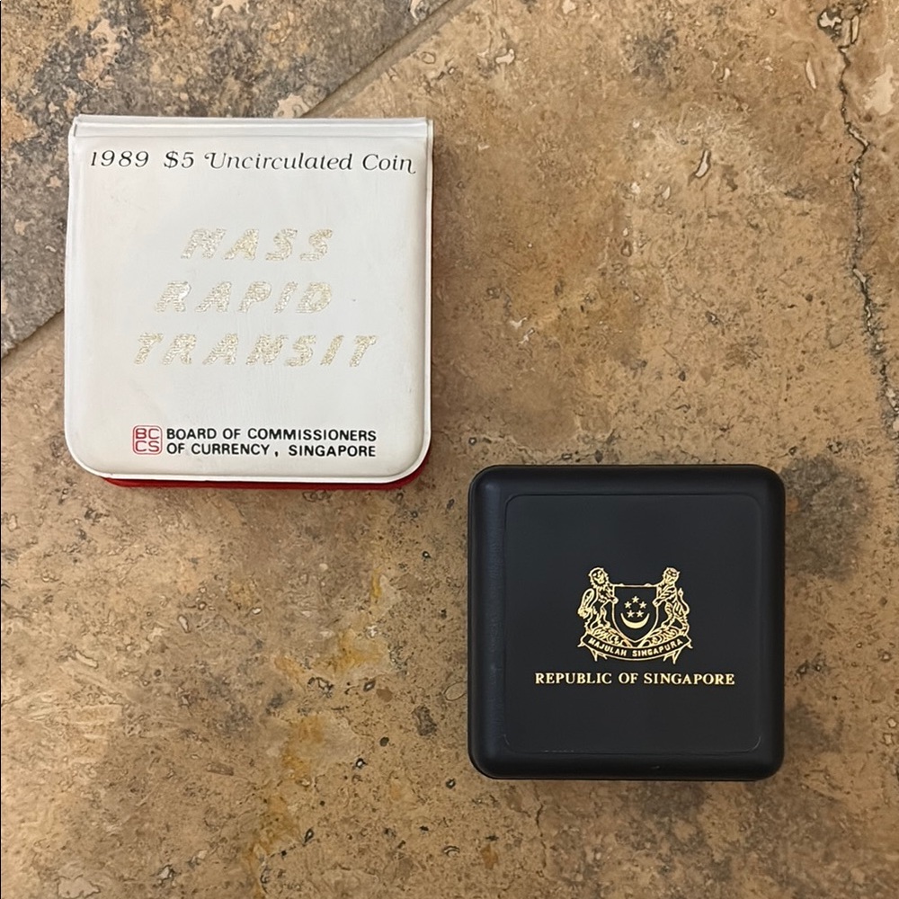 1989 Singapore $5 Uncirculated Coin Set